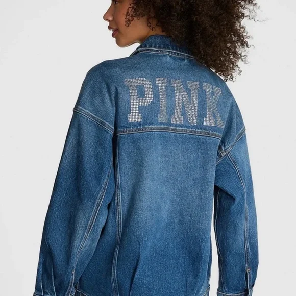 💎💎VS PINK BLING JEAN JACKET 💎💎 - Picture 8 of 8
